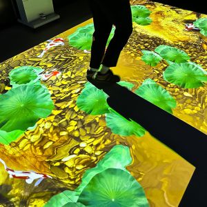 Portable High Brightness Interactive Floor Projection Machine with 4000 Lumens