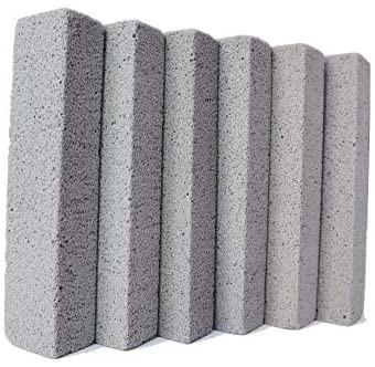 Pumice Stone Toilet Cleaner, Powerfully Cleans Hard Water Rings and Stains,