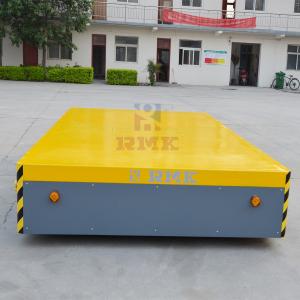 China Steerable 3 Tons Electric Flat Car , Motor Driven Automatic Transfer Cart factory