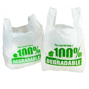 China Convenient Biodegradable Refuse Bags , Disposable Compost Bags 1 Or 2 Sides Printing factory