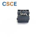 Single Port Female SMT RJ45 Modular Jack With LED