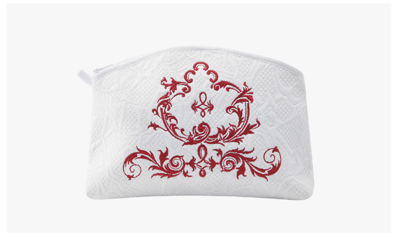Eco Friendly Women'S Embroidery Canvas Makeup Bag