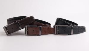 China Classic Dress Genuine Men'S Leather Belts , Small Crocodile Leather Belt factory
