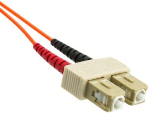 China MM 50/125 62.5/125 Fiber Optic Patch Cord LSZH 2.0mm Duplex SC To LC Cable factory