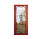 12MM 400 X300MM Wrought Iron Door Window Inserts Stained Glass CAD Drawing