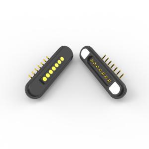 China Plastic Right Angle Pin Connector Bending Pogo Pins Connector 7 Pin factory
