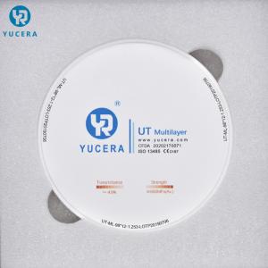 China Denture Material White 98mm UT Cad Cam Zirconia Blocks factory
