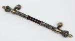 Furniture Light Luxury Hardware Pull Handles Hollow Flower Shaped 24K Gold