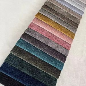Wrinkle Resistant Chenille Sofa Fabric 500gsm For Wildely Use