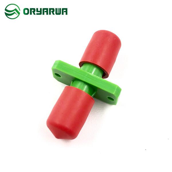 Plastic Material Red Dust Cap ST Fiber Optic Adapter For CATV FTTX