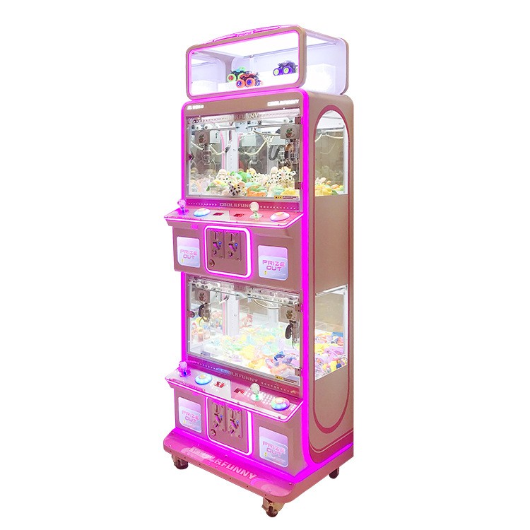 4 Players Mini Claw Machine with Plug Type EU/US/UK/AU Plug Metal Acrylic Plastic Toy