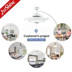WiFi Control 3 Speeds 65W retractable fan light With Hidden Blade