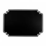 Black Reusable Calendar Planner Dry Erase Sticky Board 17x13 Inch For Glass