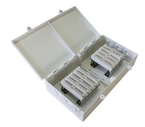 China 100 pair indoor plastic network distribution box for install 10x 237A disconnection strips factory