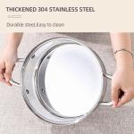 High Quality 3 Pieces Induction Cooking Pot Set Straight Pot Ollas 304 Stainless