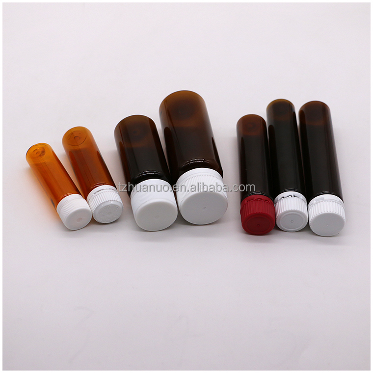 Food Grade 30mL/20ml/10ml PET Round Shape Slim Plastic Medicine Bottles for Oral Liquid