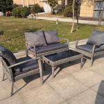 Top Selling In Uk /Usa Market 4 Pieces Rattan Handmade Outdoor Furniture Luxury