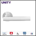 Stainless Steel Fire Door Lever Handle EN1906 and EN1634 Satin Finish