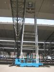 22 M Aluminum Alloy One Man Lift Motor Driven Blue For Window Cleaning