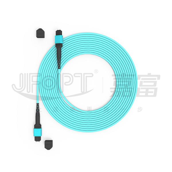 12 Cores Speed MPO Patch Cord Aqua Color for Data Center Connection 10G Multi