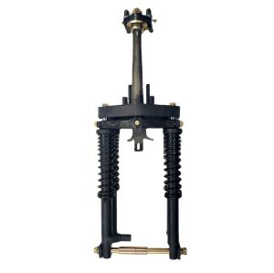 China Double Spring Hydraulic Front Shock Absorber for Van Motorcycle Covered Truck Tricycle factory