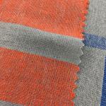 Stonewashed 80gsm-150gsm Check And Stripe Fabrics Yarn Dyed Linen For Clothing