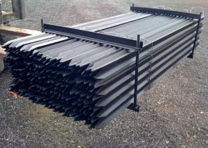 China 3000mm Length Metal Star Pickets , 2.04kg/M Black Star Picket factory
