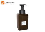 Durable Square Refillable Cosmetic PETG Bottle For Shower Gel / Cleanser 250ml