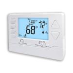 Lcd Battery Operated HVAC System Central Air Conditioner Thermostat For Smart