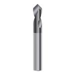 HRC45 2 Flutes AITiN NC Spotting Drill Bit Precision Machining Solid Carbide