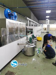 China Four Sections Aluminum Brazing Furnace 650-700 Degree Air Cooling Spray Drying Area factory