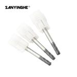 Tungsten Carbide Corner Radius End Mills 4 Flute R Angle High Speed Cutting