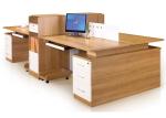 Melamine Laminated Office System Furniture Workstation K / D Structure