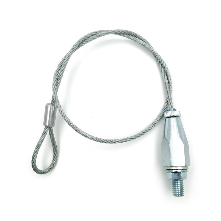 Supportage Fixation Suspension Hanging Kit With Stainless Steel Wire Rope Eyelets And Gripper Cable Hanger