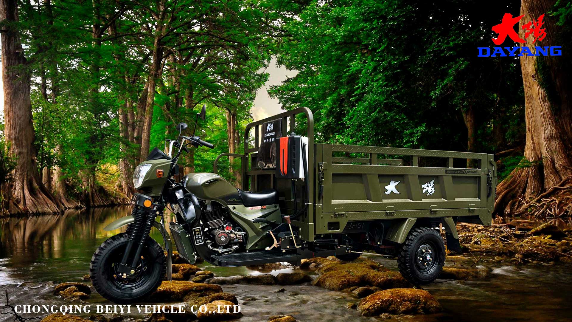 Water Cooled Engine Type 200CC/250CC/300CC Heavy Loading Truck Tricycle for CCC Origin