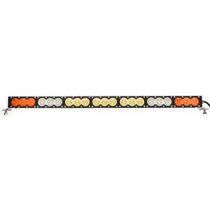 China Double color amber and white 210W Cree single row Led light bar 4X4 DHCB-L210SDC factory