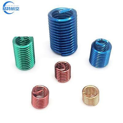 Factory Supply SS304 Chrome Nickel Plated Colorful Screw Bushing Thread Repair Wire Threaded Insert