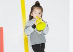Patched Design Girls Hooded Pullover , Girls Winter Clothes Double Faced Scuba