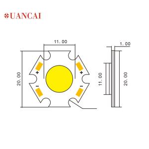 China 5W 7W 2700K 3000K 21v 24V Downlight Spotlight Flip Chip Led factory