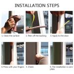 9*6mm Self Adhesive Door Seal Tape 100% PP EPDM Rubber Strip