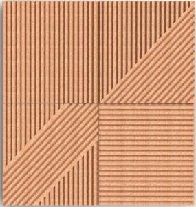 China Sound Proof and Heat Insulation Cork Wall Panels 300x300x30mm factory