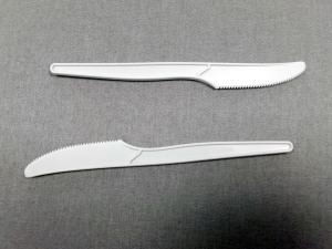 China 6.3 Inch Compostable Bio-Plastic Knife Disposable Biodegradable Utensils Eco-Friendly Durable Cornstarch Flatware factory