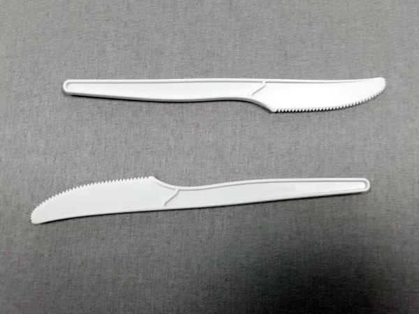 6.3 Inch Compostable Bio-Plastic Knife Disposable Biodegradable Utensils Eco