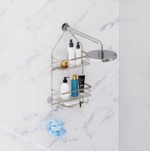China Bathroom Organizer Shower Caddy Hanging Shower Shelf for Inside Shower No Drilling Racks Over Showerhead BathROOM Rack factory