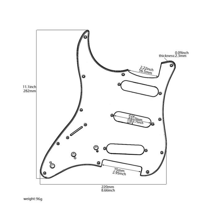 Snake Leopard Printed Acoustic Guitar Pickguard SSS Scratch Plate For Stratocaster Style Guitar