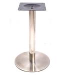 Easy Move Stainless Steel Table Legs Round Chrome Table Base For Bistro Table