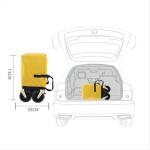 Outdoor Folding Trolley Cart Inner Bottom Gathering ODM Collapsible Cart With