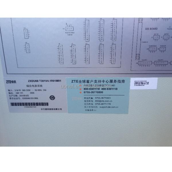 ZTE Power Wall-mounted Cabinet ZTE ZXDU68 T301(v4.1R01M01) Series Rectifier