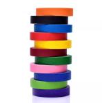Rainbow Textured Paper Packing Adhesive Tape Roll Painters Masking Tape 50M