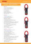True RMS Clamp Digital Multimeter , Digital AC Clamp Meter